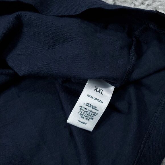Todd Snyder Made in LA Slub Pocket Tee Button Men's Size XXL USA Navy Blue Soft - Picture 7 of 7